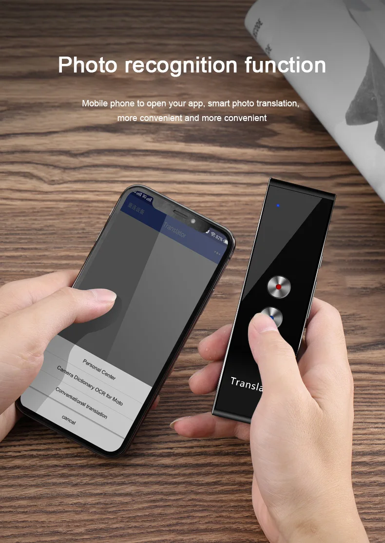 T8 translation stick Overseas travel Real-time intelligent voice image Multilanguage offline translation