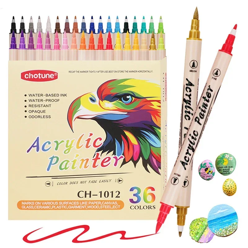 Acrylic Marker 12 24 36 Colors 2