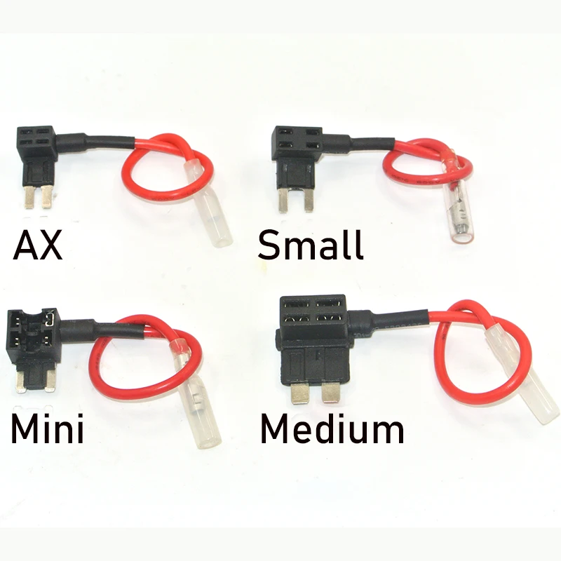 5pcs 12v Mini Small Medium Size Car Fuse Holder Addacircuit Tap
