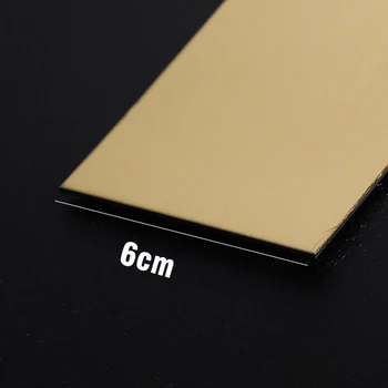 5/10 เมตรสติ๊กเกอร์ติดผนังสแตนเลสสตีลแบน Self Adhesive ห้องนั่งเล่นตกแต่งกระจกสําหรับ Home Wall EDGE Strip 36