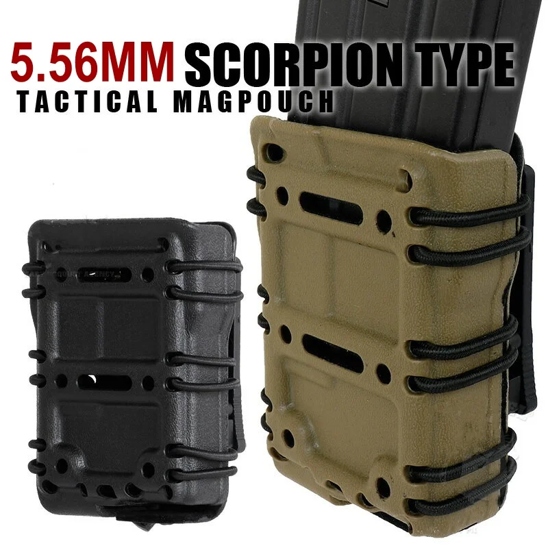 

Military Tactical Scorpion 5.56mm Magazine Pouch Molle Belt Fastmag Carrier Airsoft Hunting M4 M16 Magazine Fast Mag Holster