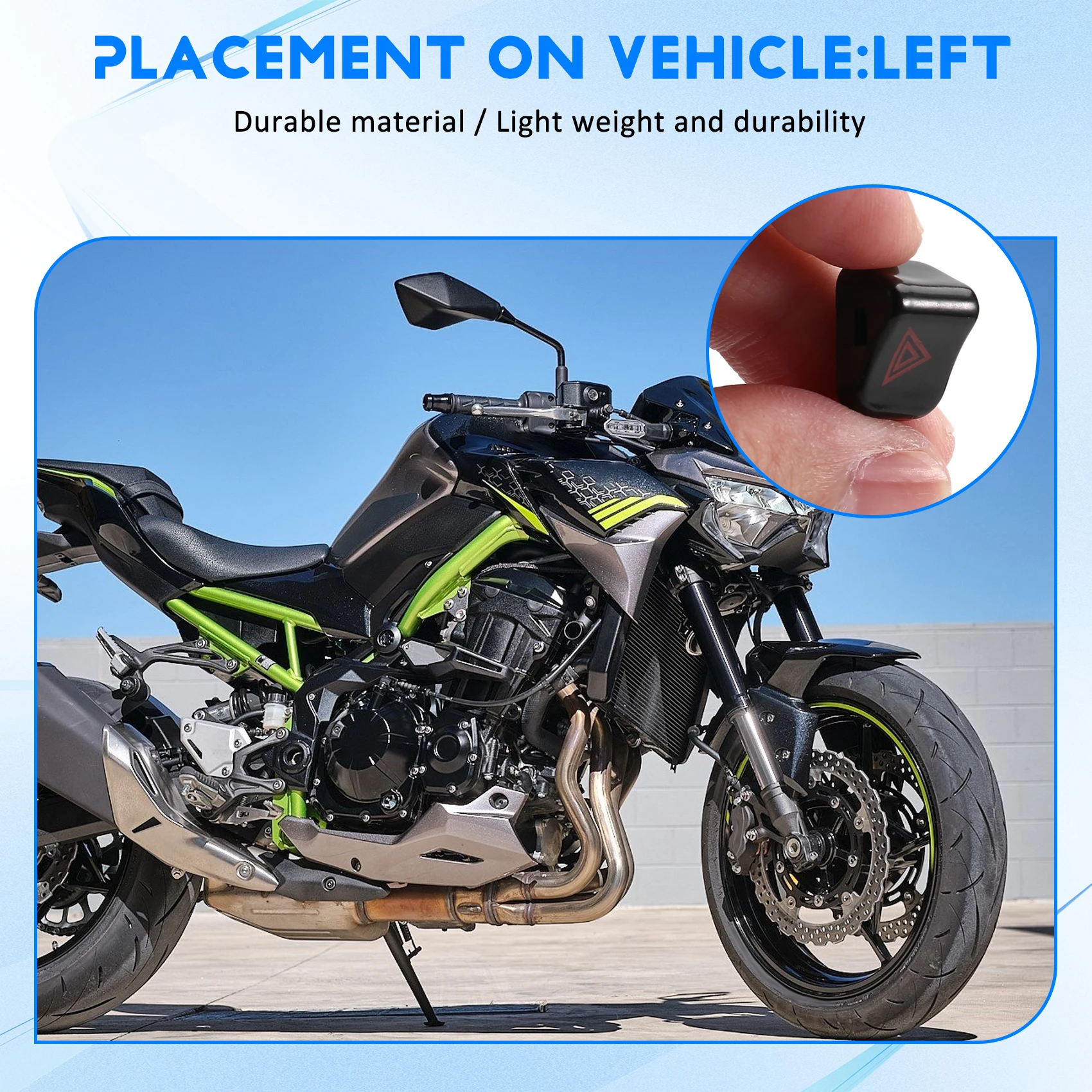 Left Combination Emergency Switch Button For Kawasaki Z900 Versys 650 1000
