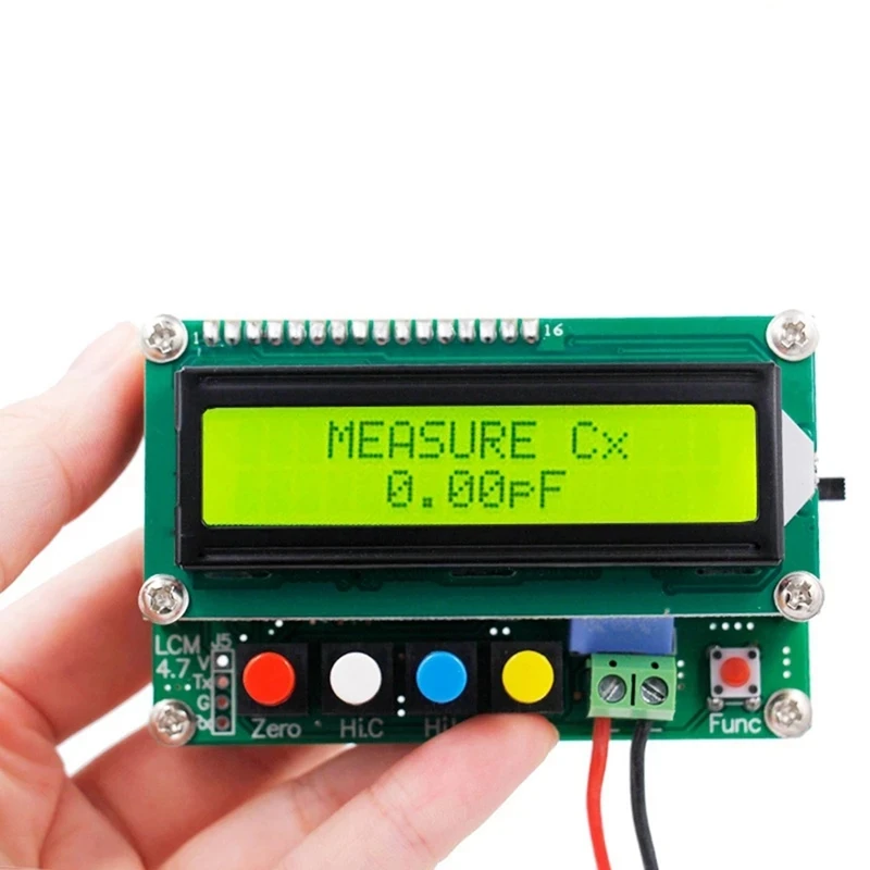 Digital Capacitor Meter Inductance Capacitance L/C Meter LCD Capacitance Meter Tester Mini USB Interface With USB Cable 3