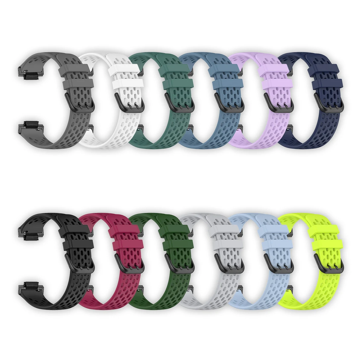 Premium Soft Silicone Watch Strap - Durable Replacement Wrist Band