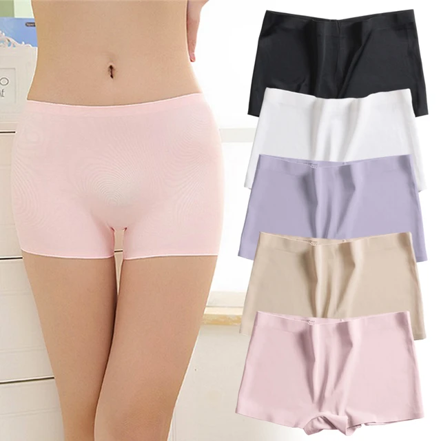 Seamless Panties Women Boxers  Seamless Panties Shorts Women - Intimates  Mid Waist - Aliexpress