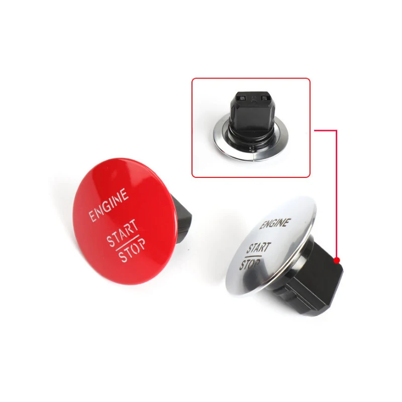 Keyless Go Start Stop Push Button Engine Ignition Switch 2215450714 Silver for Mercedes-Benz W164 W205 W221 W176 W166