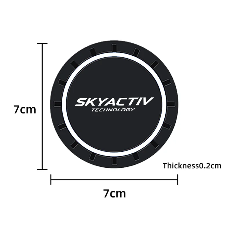 2pcs Car Cup Holder Anti Slip Insert Coasters Pads For Mazda Skyactiv 3 Axela 6 Atenza MX5 MS Car Water Cup Holder Silicone Mats