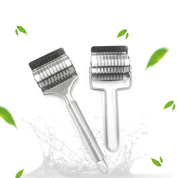 Household Manual Stainless Steel Noodle Cutter Machine Instant Dough Garlic Ginger Roller Cut Knife Makers Kitchen Pasta Tools