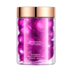 Rose Essential Oil Capsules for Dry & Damaged Hair Repair - Keratin-Infused Hair Repair Essence (30pcs) (30PCS)
