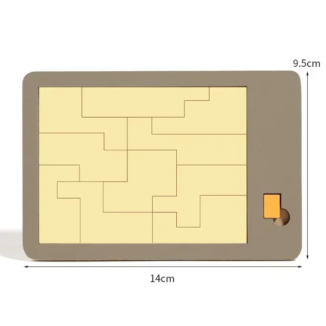 Wooden Geometric Puzzles Challenge Impossible Brain Burning Decompression Mind Brain Teaser Jigsaw Puzzle for Adults Kids 4