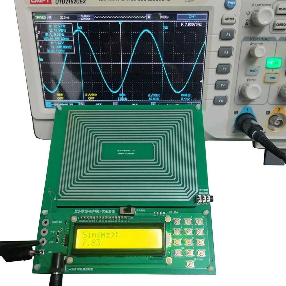 슈만 파 발생기 펄스 사인 주파수, 7.83Hz 조정 가능, 0.01Hz  30000Hz 공명 초저주파 펄스 발생기