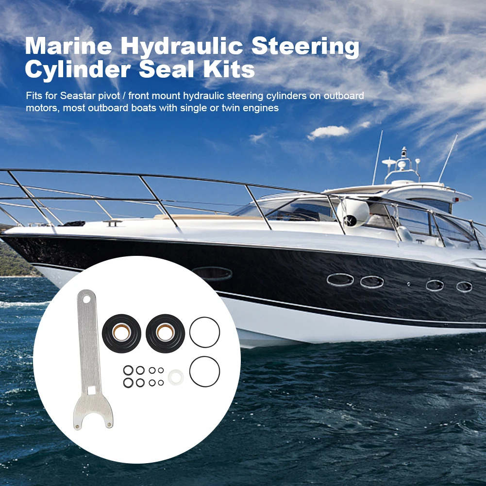 

Комплект Уплотнений гидравлического рулевого цилиндра HC5365 с передним креплением и гаечным ключом для SeaStar HC5345 HC5340