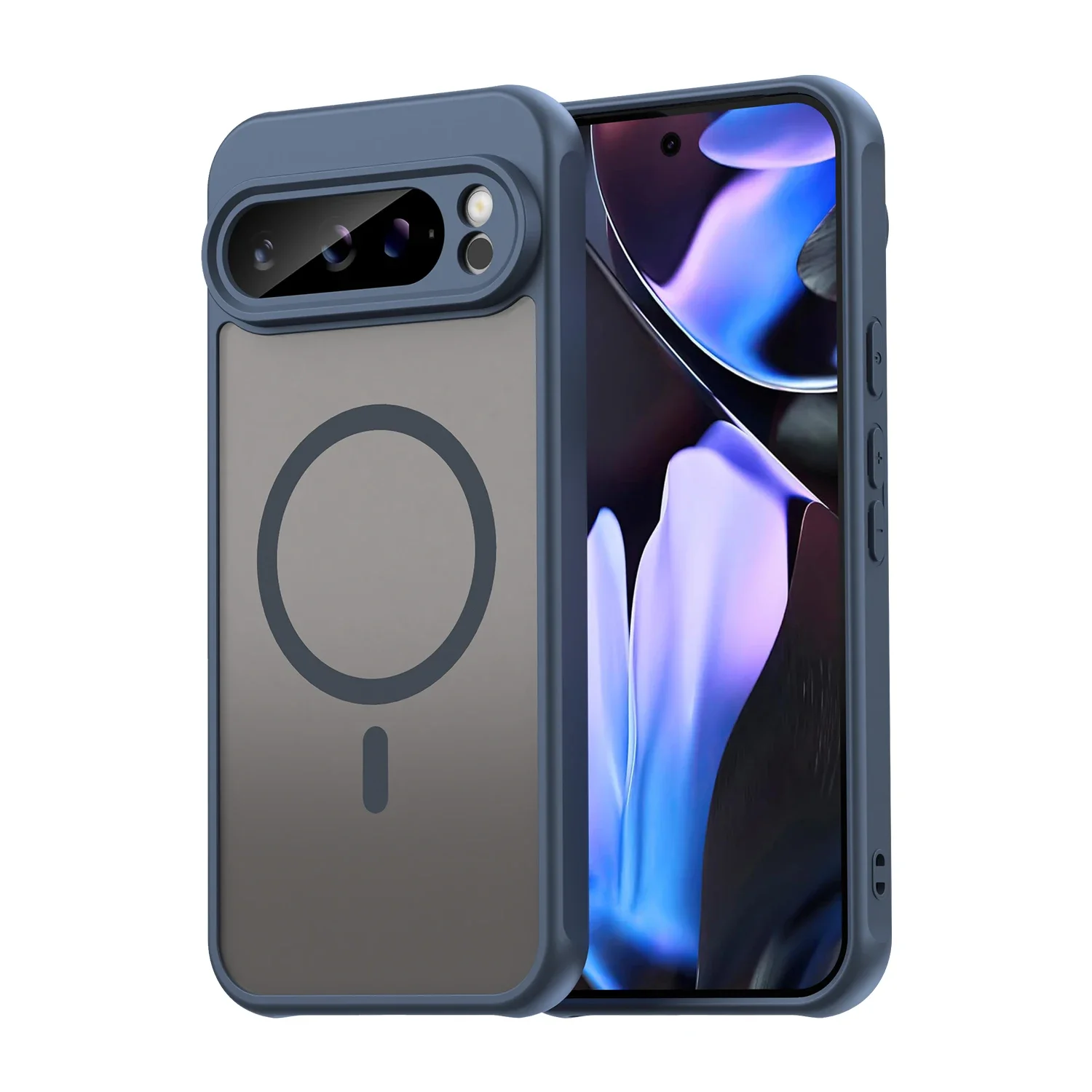 Slim Matte Clear Magnetic Case with MagSafe Compatibility - Wireless Charging Armor Back Cover