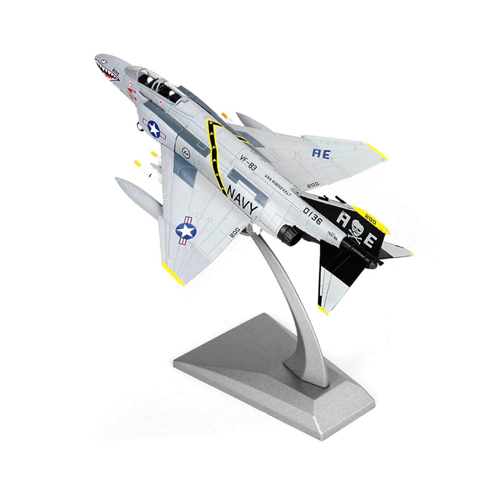 1:100 Alloy U.S. F-4C Ghost Attack Aircraft Toys For Child Aircraft Model Simulation Aircraft Aviation Military Model