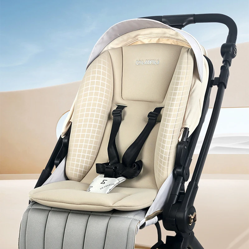Universal Stroller Seat Cushion Skin Friendly Breathable Thick Cotton Pad Spinal Protection Mattress Stroller Accessories
