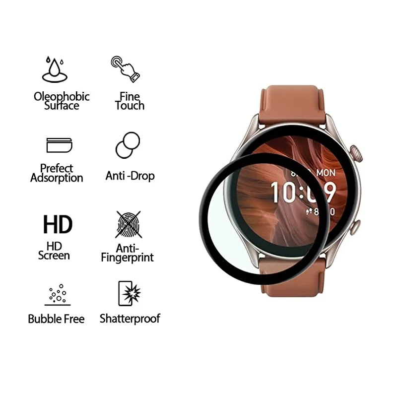 2PCS 5PCS 3D Ʈ Ʈ ġ ȭ ȣ Amazfit GTR 3 Pro ü Ŀ ȣ ʸ Amazfit GTR2 2E eSIM
