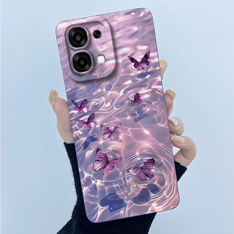 Floral Oil Painting Silicone Shockproof Phone Case - Fashion Simplicity Design