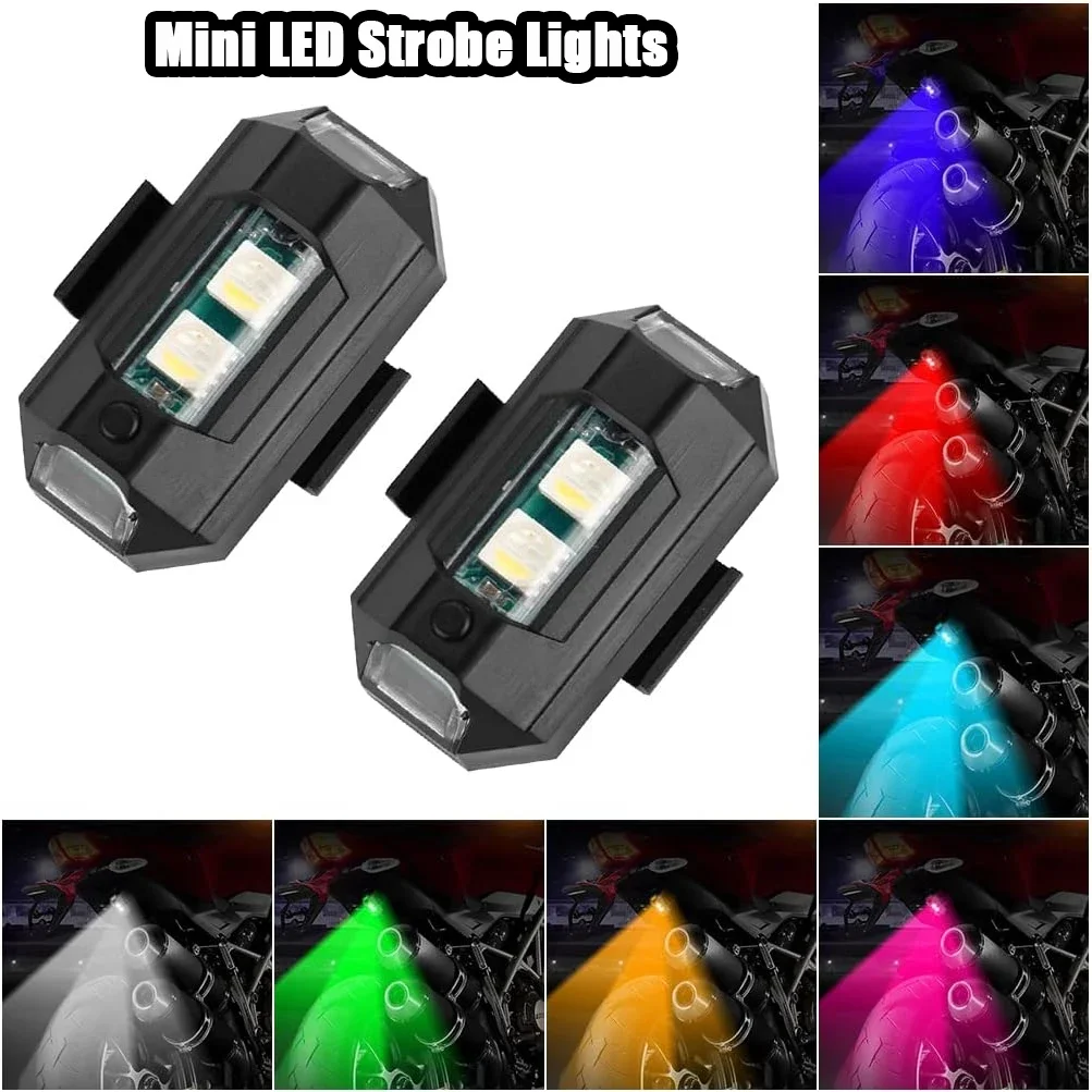 LED RGB Warning Light for Motorcycle Car Drone with Strobe Lights