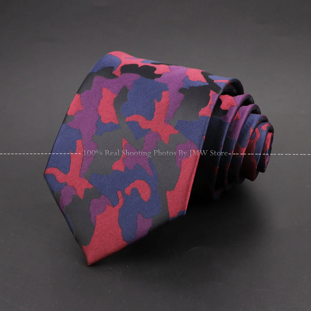 New Design Wedding Men Tie Red Solid Striped Paisley Flower Neckties For Men Business Groom Collar Accessories Gift