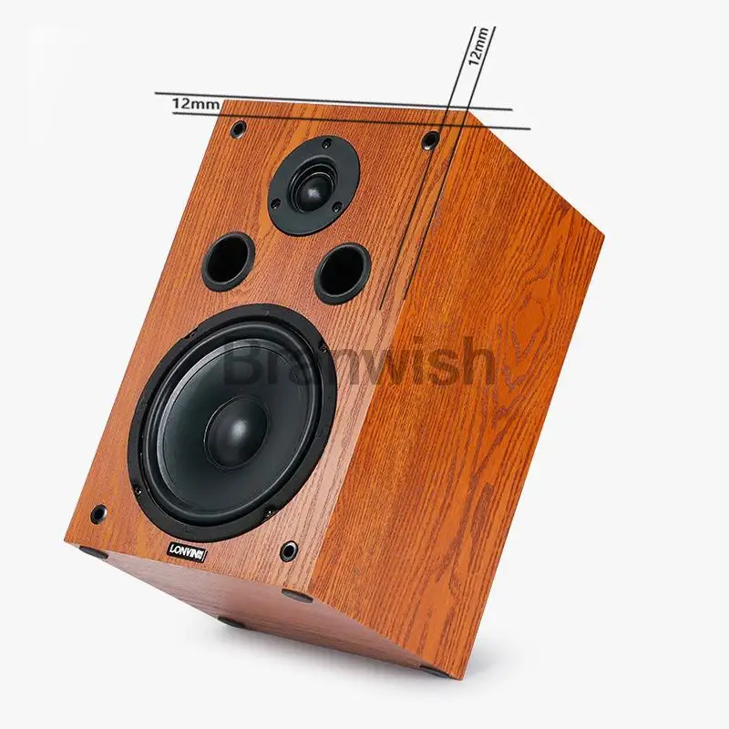 200W 6.5 Inch Desktop Two-Way Speaker High Power HiFi Audio Speaker Passive Bookshelf Surround Home Theater Sound Box computer speakers,audio speakers