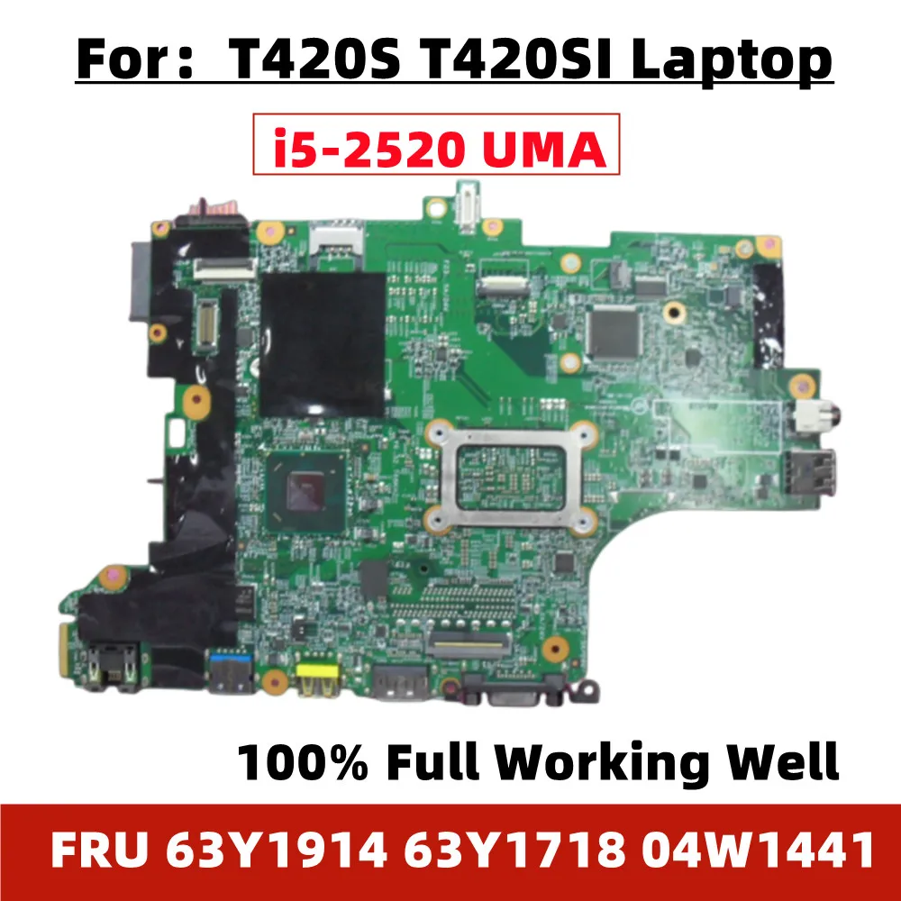 

Используется для ноутбука Lenovo t420s t420si, Встроенная Материнская плата i5-2520 48,4kf58. 041 с SR04A 63Y1914 63Y1718 04W1441