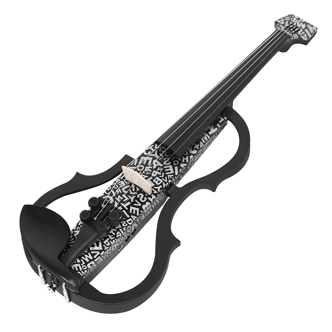 IRIN 4/4 Headless Violin Carbon Fiber Electric Violin With Bow Case Tuner Headphone Cable Shoulder Rest Parts & Accessories