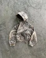 New High Street Hip Hop Oversized Camo Hoodies Y2K Retro Hoodie Men Printed Camouflage Pattern Pullover Sweatshirts Streetwear 1