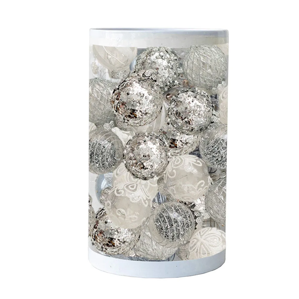 

Exquisite Silver White Gold Champagne Brown and Champagne Blue Christmas Decoration Balls A Delight for Your Eyes