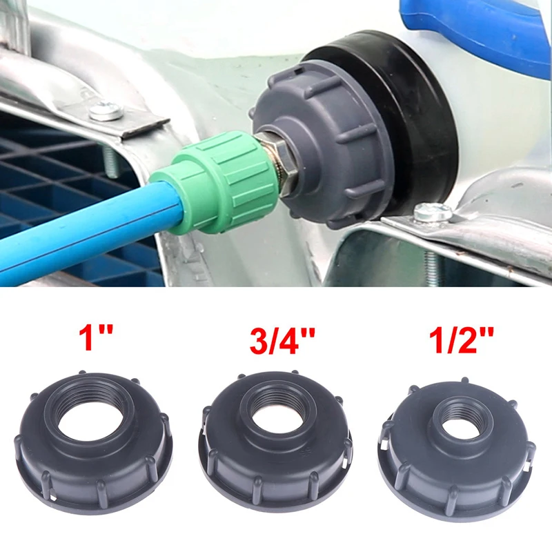 Tank Fitting Connector Durable S60X6 Coarse Threaded Cap 60mm Female thread to 1/2",3/4",1" Adaptor IBC Tank Adapter
