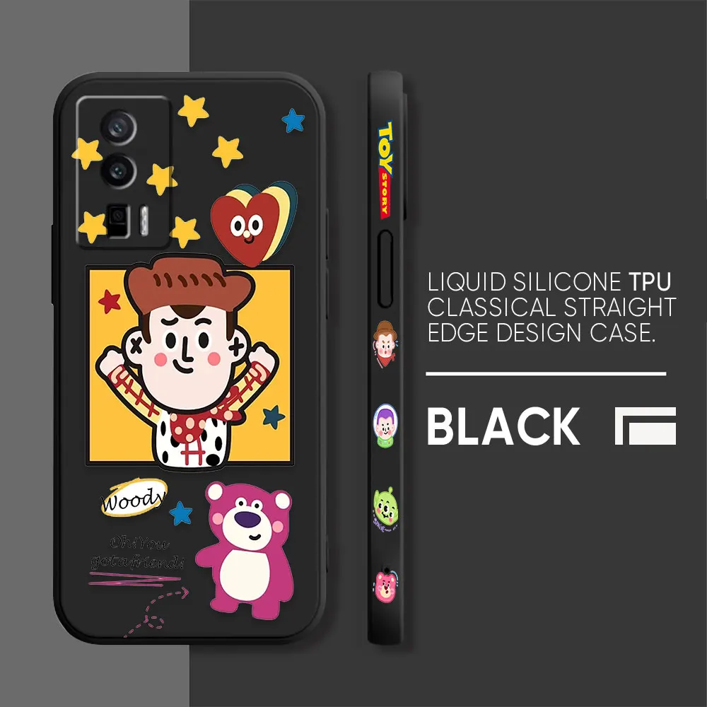 thumbnail image 1 of Case For Redmi K60E K60 K50 K40S K40 K30 9A 9 8A 8 10 Pro 4G 5G Colour Simple Liquid silicone Case Cartoon Funny Toy Story Mania, 1 of 5