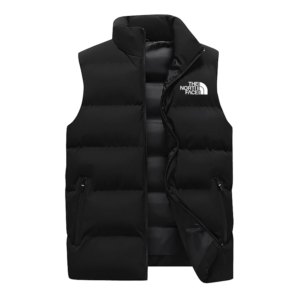 

Men's Fashion High-quality Luxury Vest Jacket Unisex Warm Windproof Sports Down Coat Winter Waterproof Hiking Sleeveless Jackets