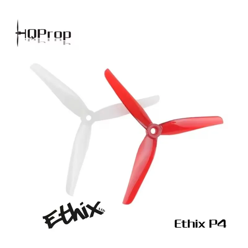 Détail des hélices de drone course, pales noires et grises compatibles FPV racing