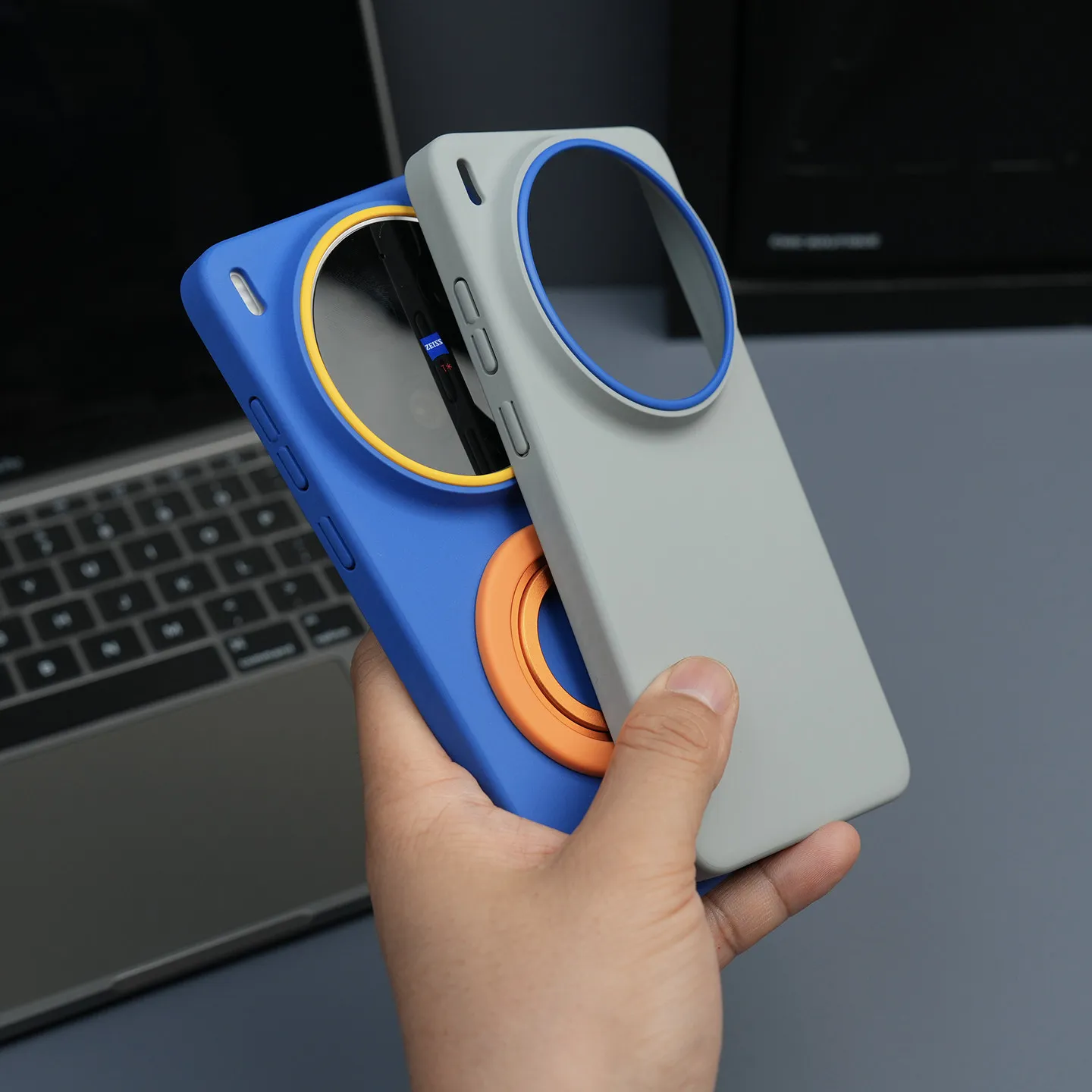 Matte Lens Ring Raised Anti-Fall Magnetic Protective Phone Case - New Design Shell