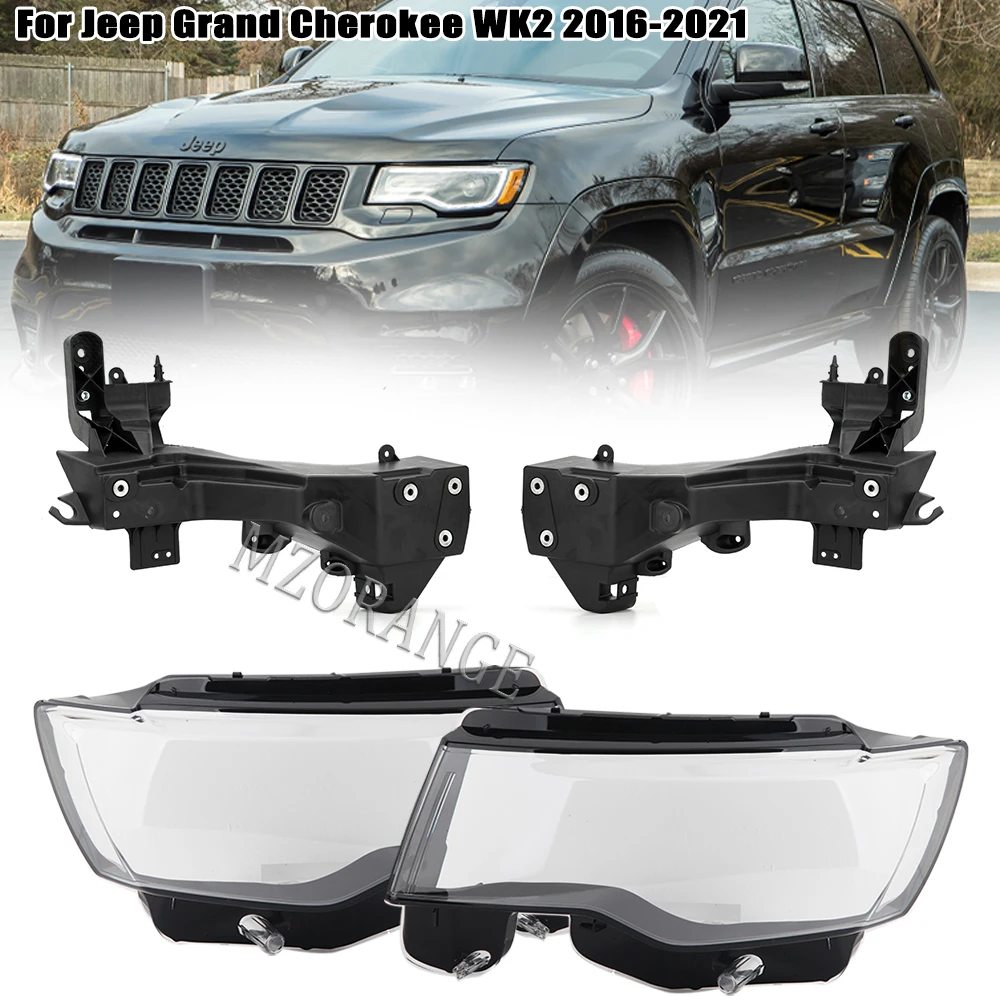 

Налобный фонарь + верхний кронштейн фары для Jeep Grand Cherokee WK2 2016 2017 2018 2019 2020 2021