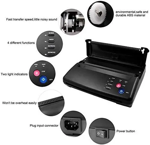 face stamps for scrapbooking Professional Tattoo Stencil Maker Transfer Machine Flash Thermal Copier Printer Supplies Tool Printer Drawing Maker Copier word stamps for card making