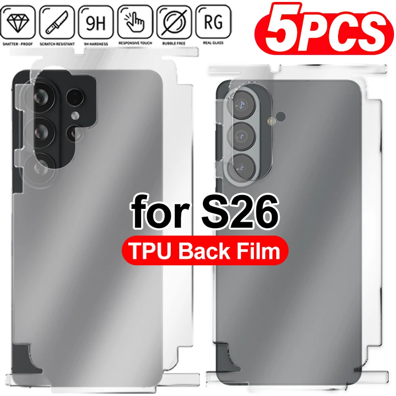 Full Coverage Back Screen Protectors with Side Frame Stickers - Hydrogel Film