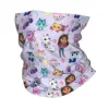 Custom Cute Gabbys Dollhouse Cartoon Bandana Winter Neck Warmer Women Windproof Wrap Face Scarf for Hiking  Gaiter Headband 1