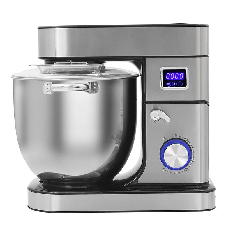 Stainless Steel Material Chef Machine Mixer Egg Beater Electric Mixer Dough Food with Led Display