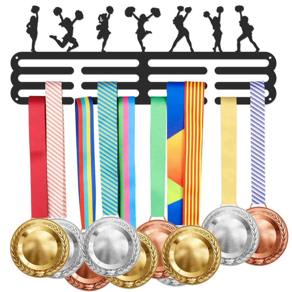 Arm Wrestling Medal Display Hanger Arm Wrestling Medal Holder Con 8 Linee Robusti Espositori Per Premi In Acciaio Per Oltre 40 Medaglie