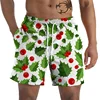Hawaiian Vacation Beach Shorts For Men Casual Street Short Pants 3D Printed Fruits Pineapple Board Shorts Swimsuit Swim Trunks 4