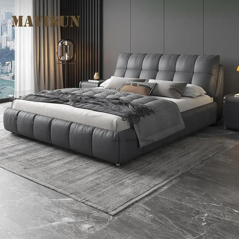New Product Technology Cloth Bed Disposable Master Bedroom Nordic Soft Bag Storage Light Luxury Modern Minimalist Double 1.8m