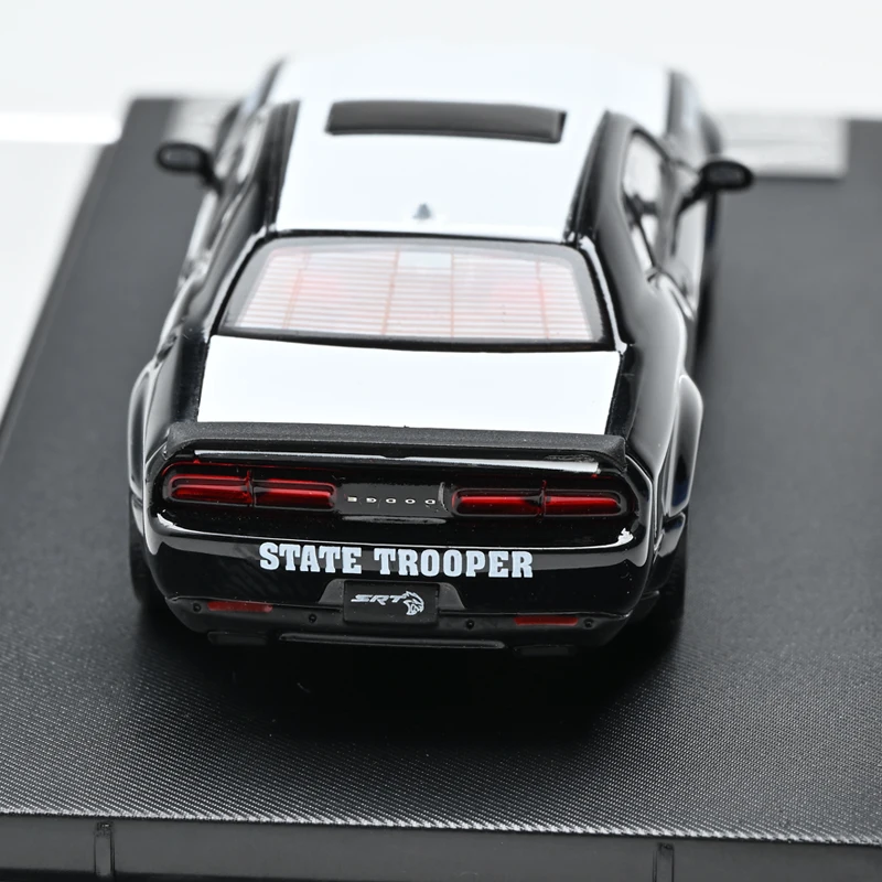 스탠스 헌터스 1:64 닷지 챌린저 SRT 헬캣 텍사스 스테이트 트루퍼 라이버리 아메리칸 머슬 폴리스카 합금 모델 (수집가용)