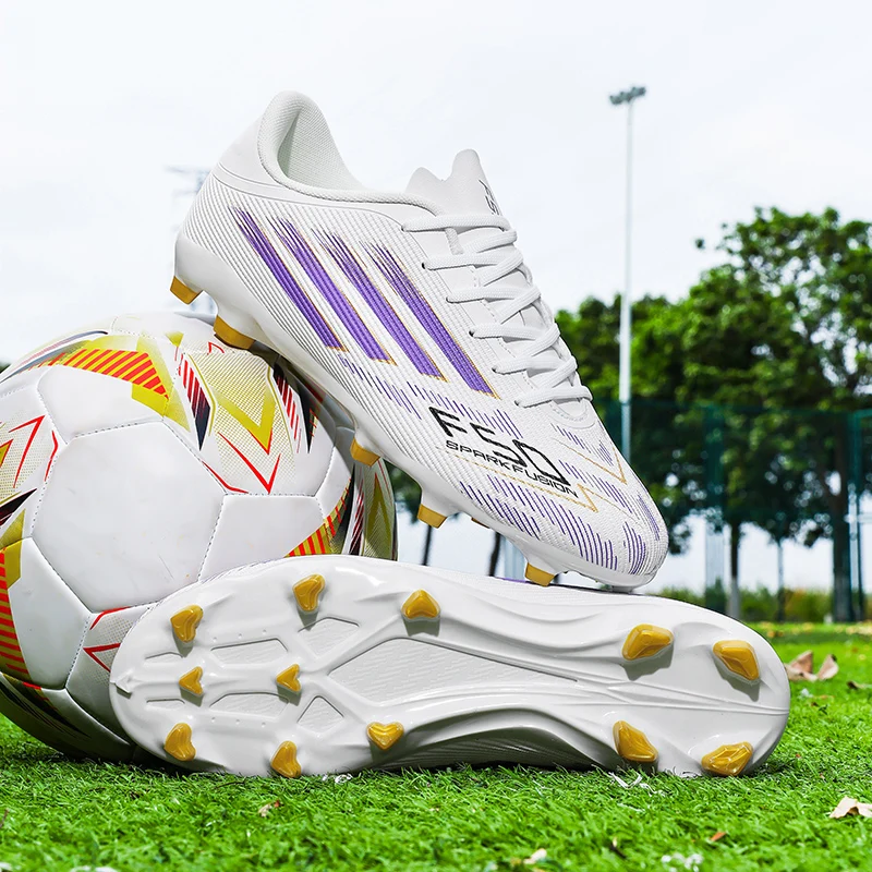 Premium Unisex Non-Slip Ankle Football Boots - Comfortable Professional Soccer Sneakers for Men & Boys