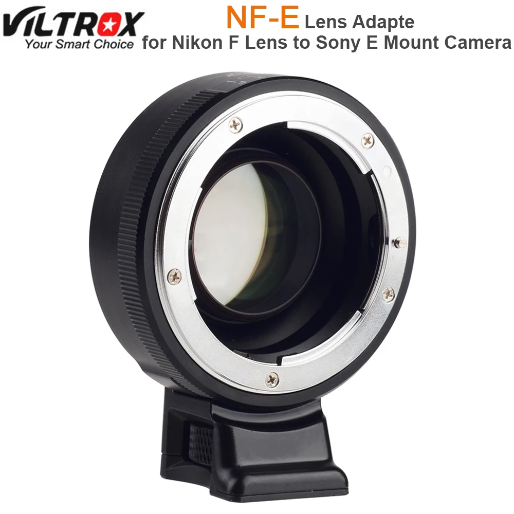 

Viltrox NF-E Lens Adapter 0.71x Focal Reducer Speed Booster for Nikon F/G Lens to Sony E-mount Camera A7 A7R A6500 A6600 NEX-7