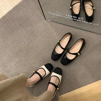 2026 Spring Women Mary Jane Flats Shoes Fashion Shallow Mix Colors Shoes Laides Soft Sole Comfort Street Style Shoes 1