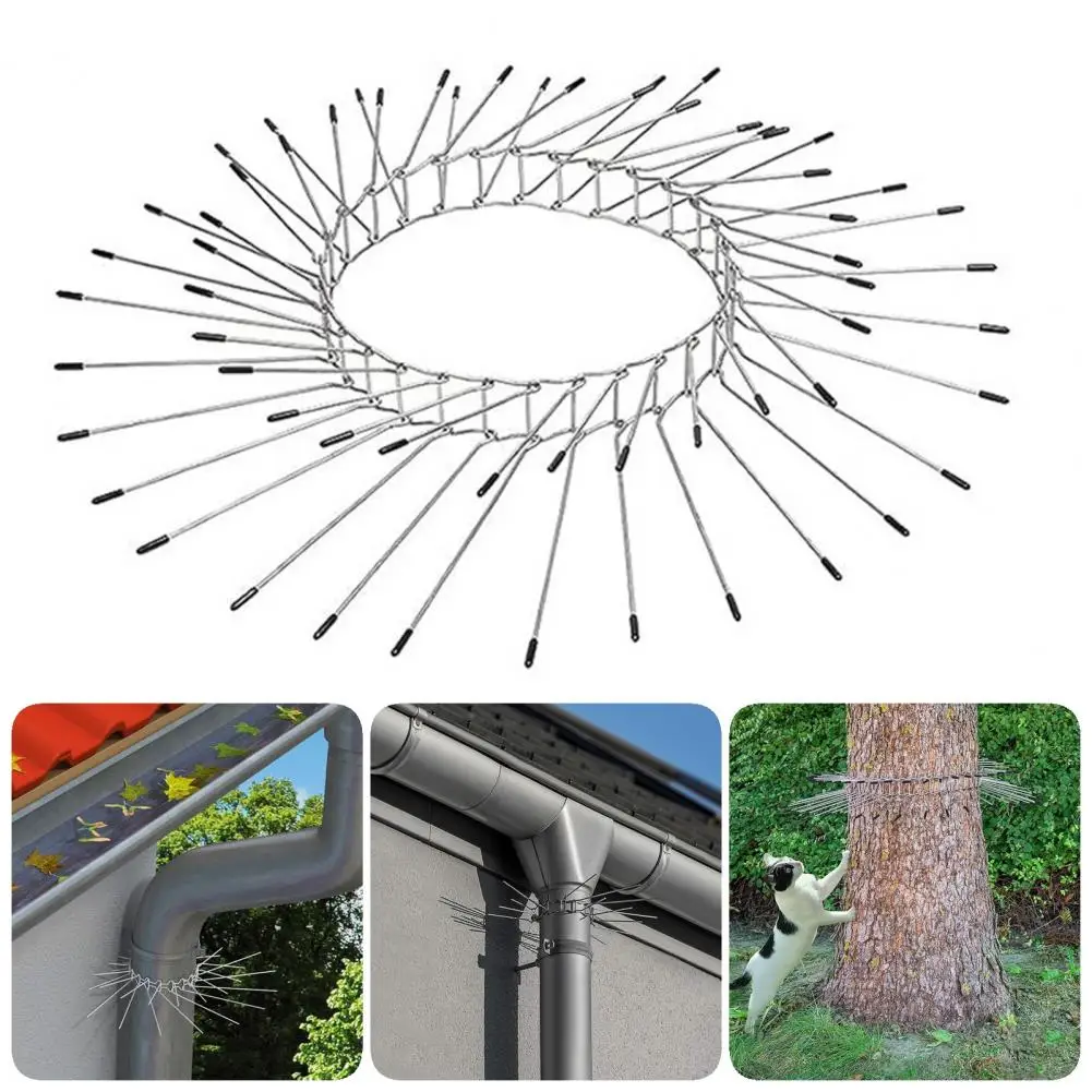 Reliable Protection for Downpipes Stainless Steel Downspout Tree Protector Against Climbing Marten Defence Belt for Outdoor Home