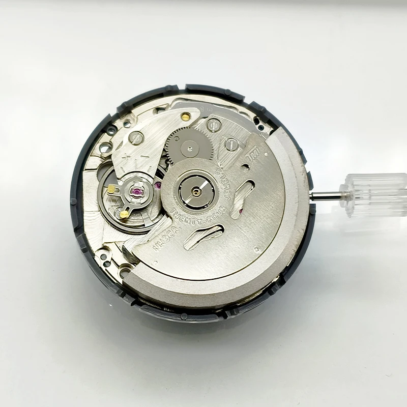 Black Seiko NH36 NH36A Movement Roman Wheel Crown at 3.0/3.8 Automatic Mechanical Movt SEIKO SKX007 SRPD Watch Repair Parts