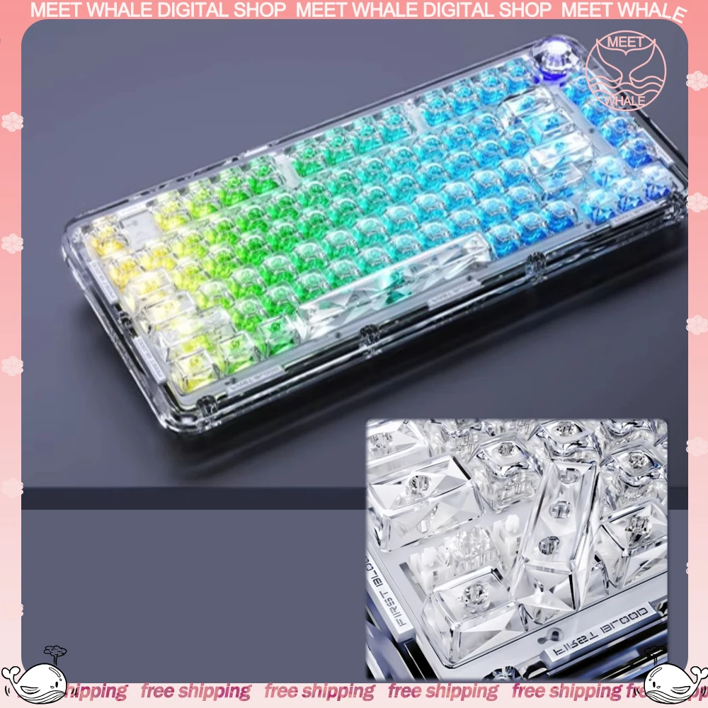 

Firstblood FC114 Mechanical Gamer Keyboard Transparent Keycap 114Keys PC Keycaps FCSA Customized Keycaps Accessories Gifts