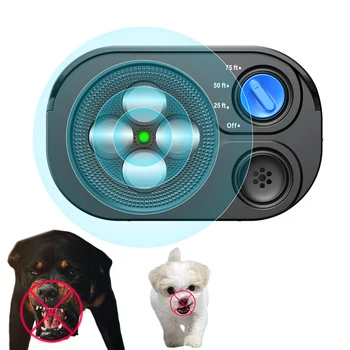Sffa26d7fb73c4196b90e1370fffa41f6U.jpg Ultrasonic Anti Barking Device for Dog 3Modes Bark Control Variable Ultrasound Frequencies Automatic Whistle 75ft Range Silencer