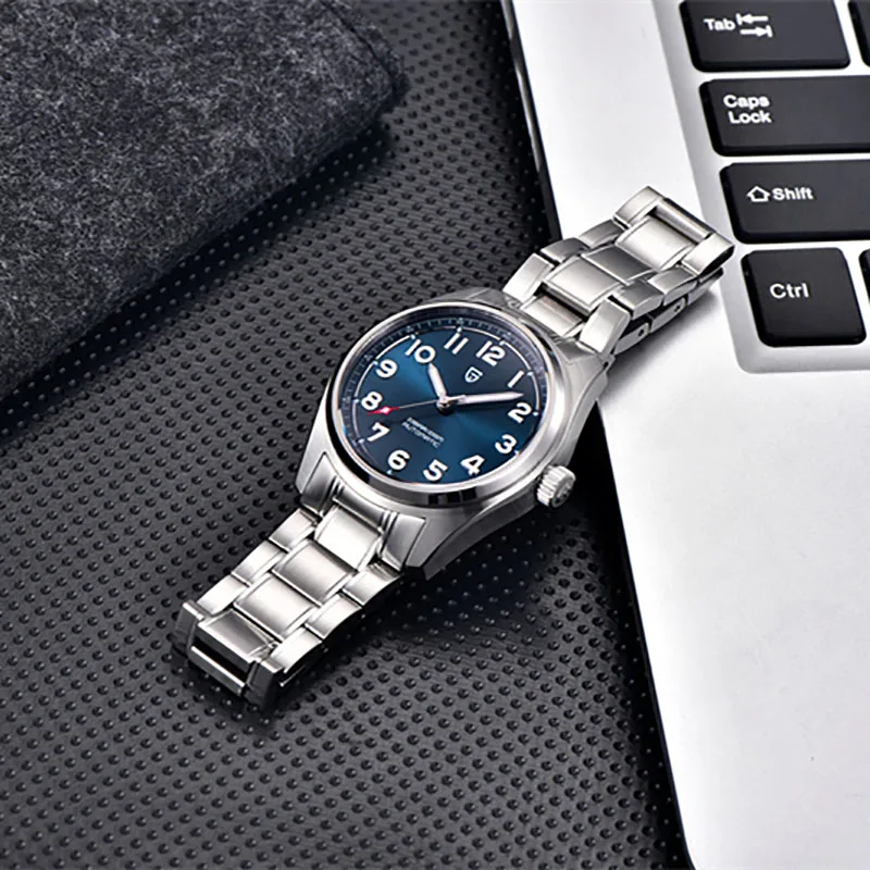 Pagani Design 2024 New NH35 Fashion Men's Automatic Mechanical Watch Luxury Sapphire Stainless Steel Waterproof 20Bar Night Glow